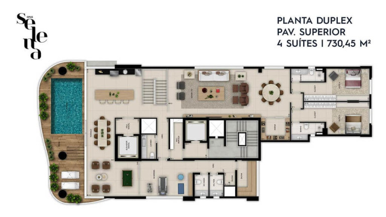 Imagem Apartamento com 4 Quartos à Venda, 463 m² em Setor Oeste - Goiânia Imagem Apartamento com 4 Quartos à Venda, 463 m² em Setor Oeste - Goiânia