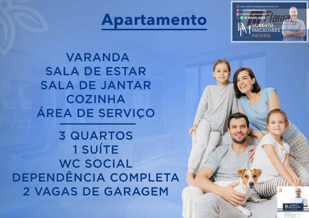 Imagem Apartamento com 3 Quartos à Venda, 84 m² em Casa Forte - Recife Imagem Apartamento com 3 Quartos à Venda, 84 m² em Casa Forte - Recife