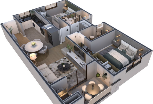 Imagem Apartamento com 2 Quartos à Venda, 68 m² em Santa Catarina - Caxias Do Sul