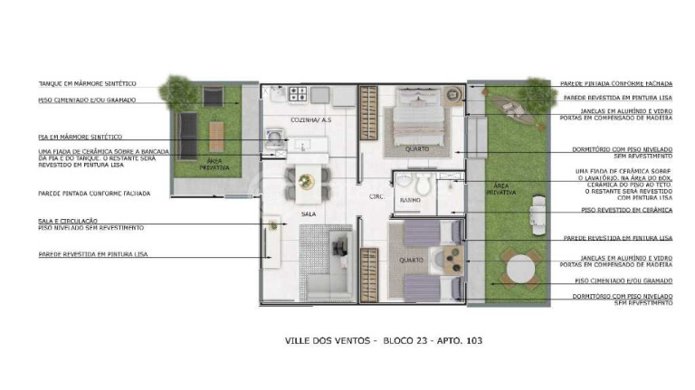 Imagem Apartamento com 2 Quartos à Venda, 41 m² em Liberdade - Parnamirim Imagem Apartamento com 2 Quartos à Venda, 41 m² em Liberdade - Parnamirim