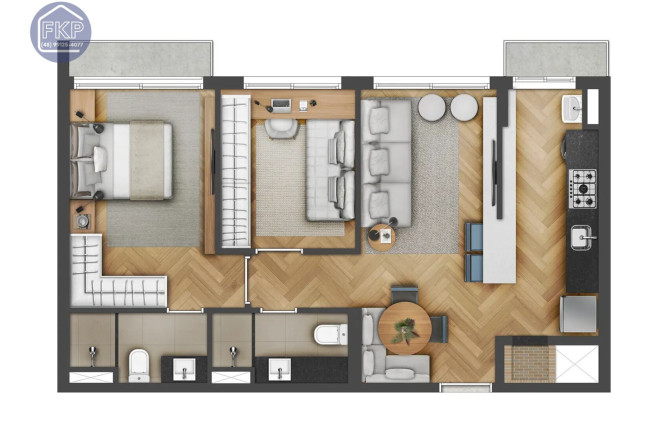 Imagem Apartamento com 2 Quartos à Venda, 60 m² em Cidade Baixa - Porto Alegre