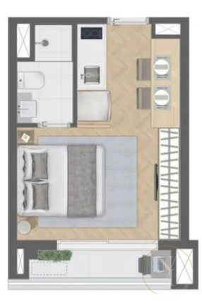 Imagem Imóvel com 1 Quarto à Venda, 23 m² em Consolação - São Paulo