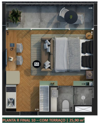 Imagem Studio com 1 Quarto à Venda, 22 m² em Vila Clementino - São Paulo Imagem Studio com 1 Quarto à Venda, 22 m² em Vila Clementino - São Paulo