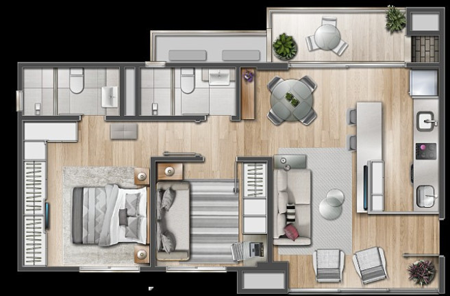 Imagem Apartamento com 2 Quartos à Venda, 108 m² em Menino Deus - Porto Alegre