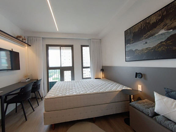 Imagem Apartamento com 1 Quarto para Alugar, 24 m² em Campo Belo - São Paulo