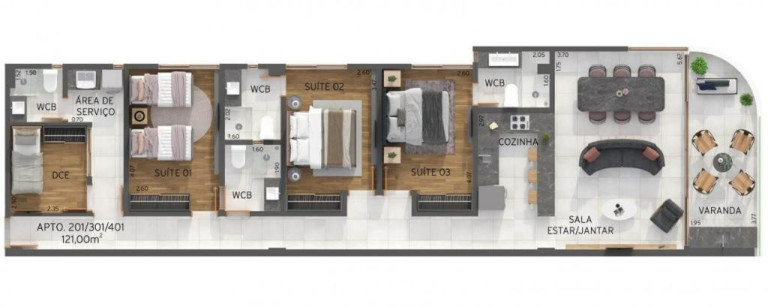 Imagem Apartamento com 3 Quartos à Venda, 60 m² em Cabo Branco - João Pessoa Imagem Apartamento com 3 Quartos à Venda, 60 m² em Cabo Branco - João Pessoa