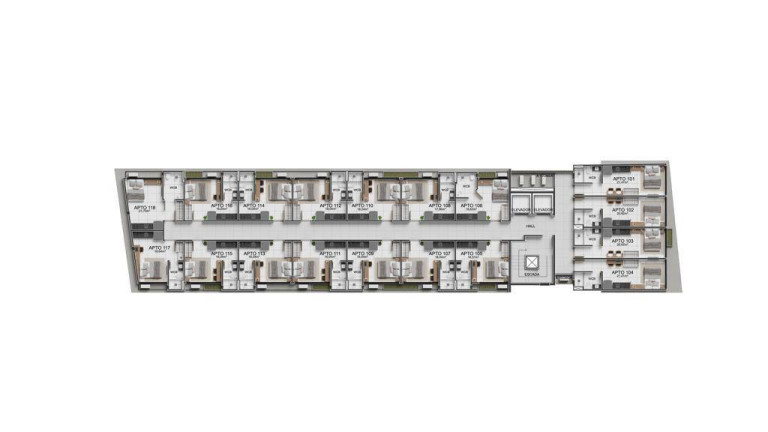 Imagem Apartamento com 1 Quarto à Venda, 18 m² em Jardim Oceania - João Pessoa