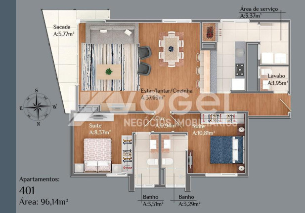 Imagem Apartamento com 1 Quarto à Venda, 53 m² em Centro - Gramado Imagem Apartamento com 1 Quarto à Venda, 53 m² em Centro - Gramado