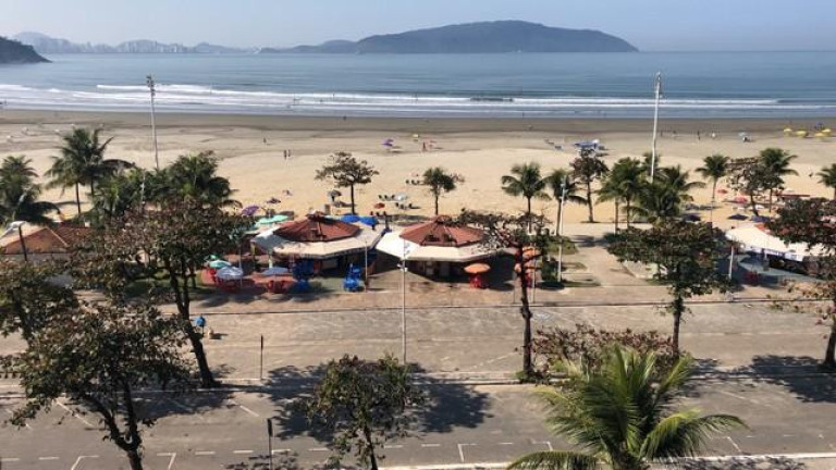 Imagem Apartamento com 1 Quarto para Alugar, 55 m² em Itararé - São Vicente Imagem Apartamento com 1 Quarto para Alugar, 55 m² em Itararé - São Vicente
