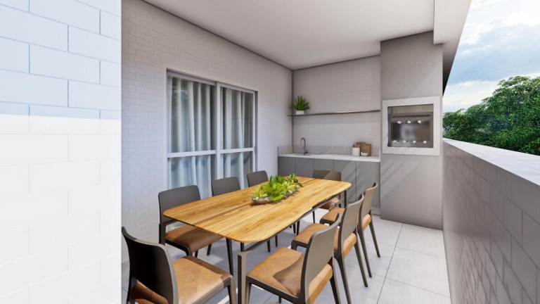 Imagem Apartamento com 1 Quarto à Venda, 48 m² em Canto Do Forte - Praia Grande