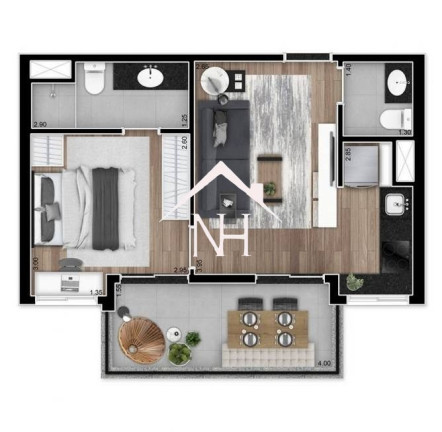 Imagem Apartamento com 1 Quarto à Venda, 40 m² em Jardim Das Bandeiras - São Paulo Imagem Apartamento com 1 Quarto à Venda, 40 m² em Jardim Das Bandeiras - São Paulo