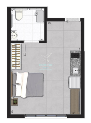 Imagem Studio com 1 Quarto à Venda, 24 m² em Campo Belo - São Paulo Imagem Studio com 1 Quarto à Venda, 24 m² em Campo Belo - São Paulo