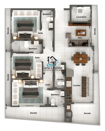 Imagem Apartamento com 3 Quartos à Venda, 163 m² em Caiobá - Matinhos