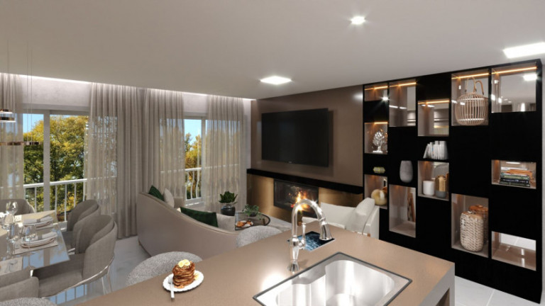 Apartamento com 1 Quarto à Venda, 57 m² em Planalto - Gramado
