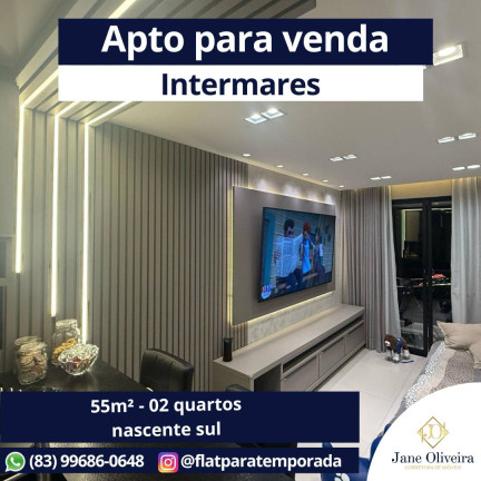 Apartamento com 2 Quartos à Venda, 55 m² em Intermares - Cabedelo