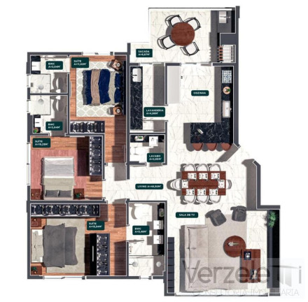 Imagem Imóvel com 3 Quartos à Venda, 132 m² em Pioneiros - Balneário Camboriú