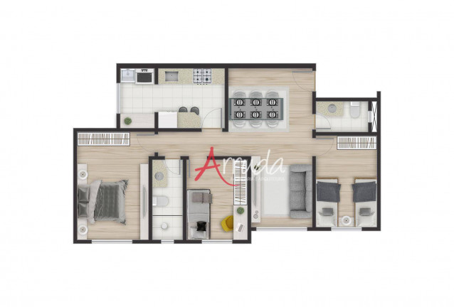 Imagem Apartamento com 3 Quartos à Venda, 74 m² em Pioneiros Catarinenses - Cascavel Imagem Apartamento com 3 Quartos à Venda, 74 m² em Pioneiros Catarinenses - Cascavel