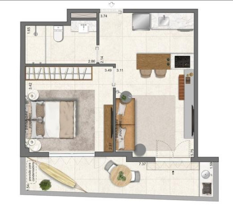 Imagem Apartamento com 2 Quartos à Venda, 59 m² em Leblon - Rio De Janeiro Imagem Apartamento com 2 Quartos à Venda, 59 m² em Leblon - Rio De Janeiro