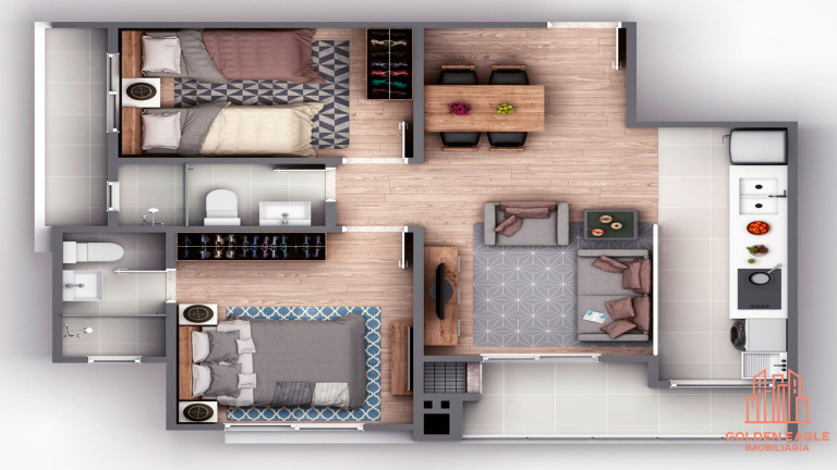 Imagem Apartamento com 2 Quartos à Venda, 62 m² em Vila Operária - Itajaí Imagem Apartamento com 2 Quartos à Venda, 62 m² em Vila Operária - Itajaí