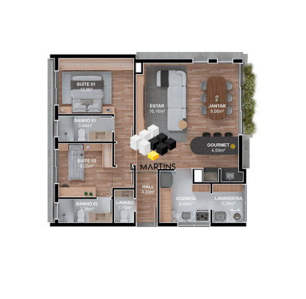 Imagem Apartamento com 2 Quartos à Venda, 90 m² em Carniel - Canela