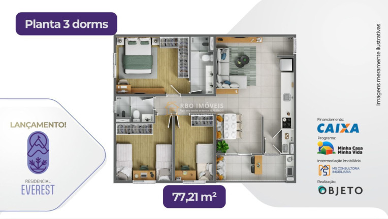 Imagem Apartamento com 2 Quartos à Venda, 45 m² em Jardim Nova Vida - Cotia Imagem Apartamento com 2 Quartos à Venda, 45 m² em Jardim Nova Vida - Cotia