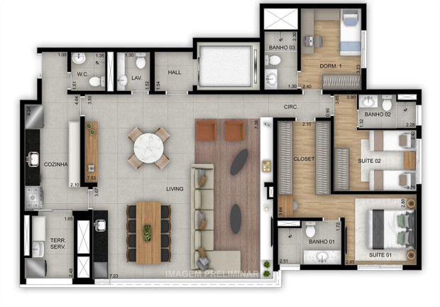 Imagem Apartamento com 4 Quartos à Venda, 144 m² em Tatuapé - São Paulo Imagem Apartamento com 4 Quartos à Venda, 144 m² em Tatuapé - São Paulo