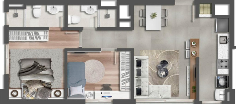 Imagem Apartamento com 2 Quartos à Venda, 62 m² em Passo Da Areia - Porto Alegre