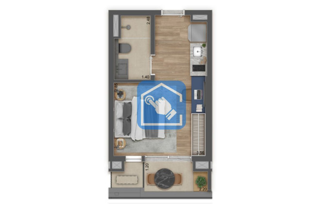 Imagem Apartamento com 1 Quarto à Venda, 27 m² em Aclimação - São Paulo
