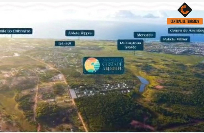 Imagem Terreno à Venda, 271 m² em Arembepe - Camaçari Imagem Terreno à Venda, 271 m² em Arembepe - Camaçari