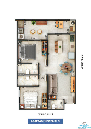Imagem Apartamento com 2 Quartos à Venda, 73 m² em Itaguá - Ubatuba