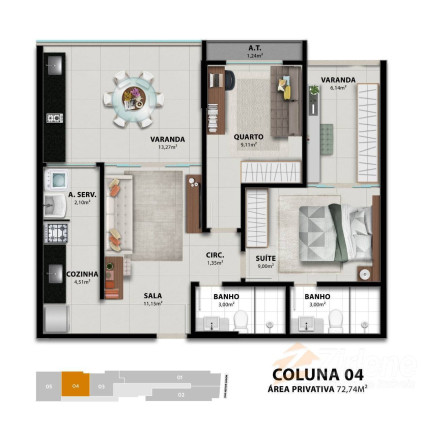 Imagem Apartamento com 2 Quartos à Venda, 65 m² em Muquiçaba - Guarapari Imagem Apartamento com 2 Quartos à Venda, 65 m² em Muquiçaba - Guarapari