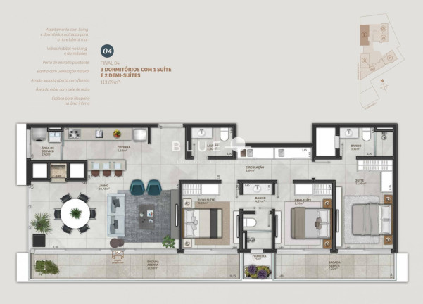 Imagem Apartamento com 4 Quartos à Venda, 130 m² em Predial - Torres Imagem Apartamento com 4 Quartos à Venda, 130 m² em Predial - Torres