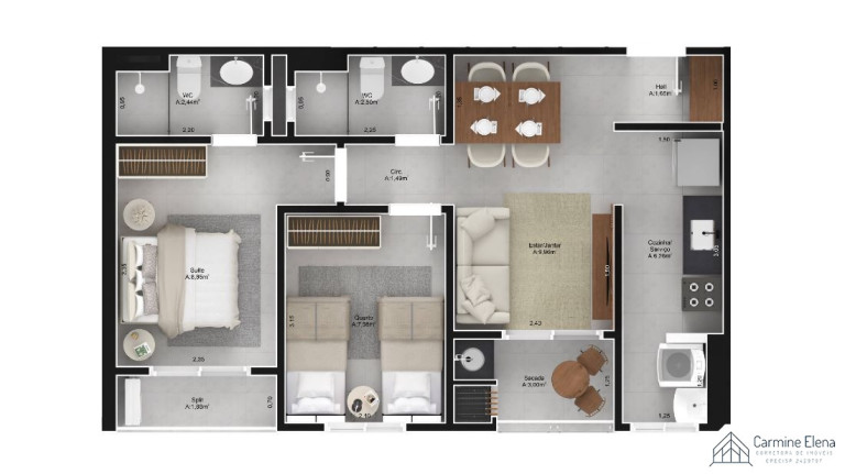 Imagem Apartamento com 2 Quartos à Venda, 54 m² em Centro - Ubatuba
