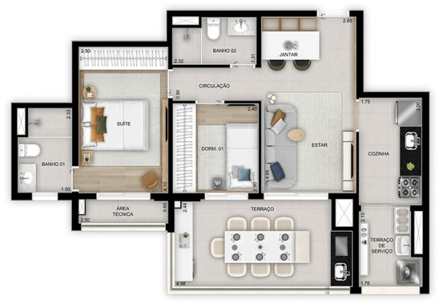 Imagem Apartamento com 3 Quartos à Venda, 114 m² em Vila Ema - São Paulo