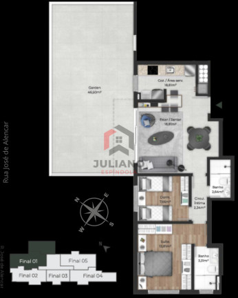 Imagem Apartamento com 2 Quartos à Venda, 114 m² em Menino Deus - Porto Alegre Imagem Apartamento com 2 Quartos à Venda, 114 m² em Menino Deus - Porto Alegre