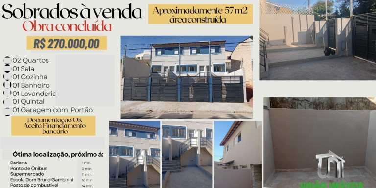 Imagem Casa com 2 Quartos à Venda, 57 m² em Jardim São Miguel - Bragança Paulista Imagem Casa com 2 Quartos à Venda, 57 m² em Jardim São Miguel - Bragança Paulista