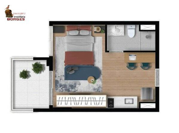 Studio com 1 Quarto à Venda, 28 m² em Vila Clementino - São Paulo