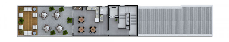 Imagem Apartamento com 1 Quarto à Venda, 35 m² em Rebouças - Curitiba