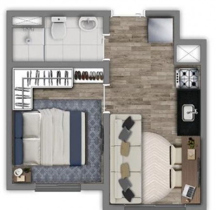 Imagem Apartamento com 2 Quartos à Venda, 33 m² em Jardim Prudência - São Paulo Imagem Apartamento com 2 Quartos à Venda, 33 m² em Jardim Prudência - São Paulo