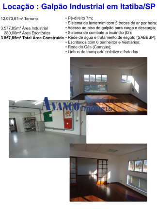 Imagem Galpão para Alugar, 12.073 m² em Distrito Industrial Alfredo Relo - Itatiba