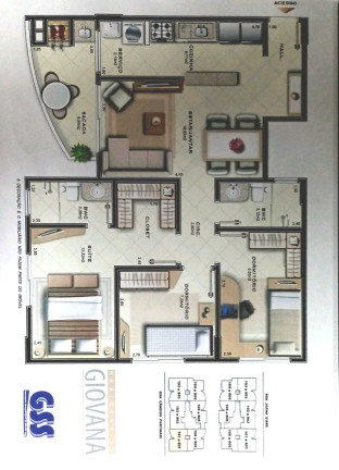 Imagem Apartamento com 3 Quartos à Venda, 77 m² em Real Parque - São José Imagem Apartamento com 3 Quartos à Venda, 77 m² em Real Parque - São José