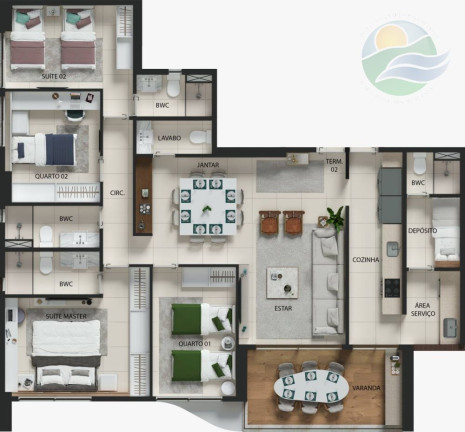 Imagem Apartamento com 4 Quartos à Venda, 131 m² em Boa Viagem - Recife Imagem Apartamento com 4 Quartos à Venda, 131 m² em Boa Viagem - Recife