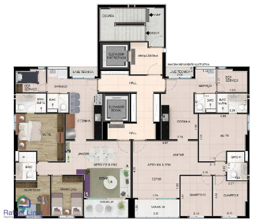 Apartamento com 3 Quartos à Venda, 90 m² em Madalena - Recife