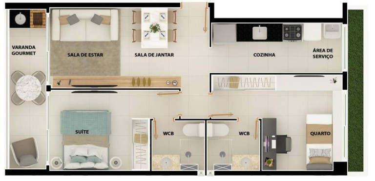 Imagem Apartamento à Venda, 65 m² em Manaíra - João Pessoa