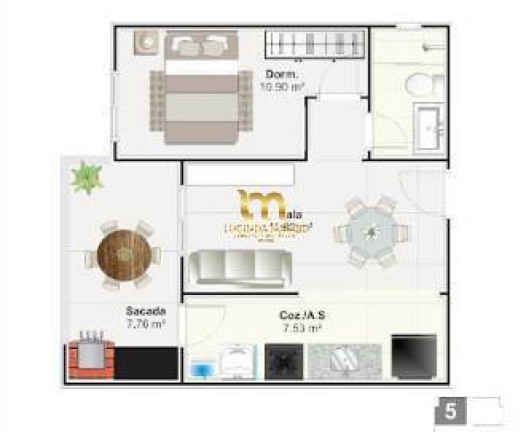Imagem Apartamento com 2 Quartos à Venda, 63 m² em Mirim - Praia Grande