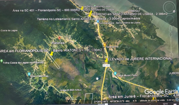 Imagem Terreno à Venda, 1.000.000 m² em Ratones - Florianópolis Imagem Terreno à Venda, 1.000.000 m² em Ratones - Florianópolis