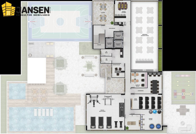 Imagem Apartamento com 2 Quartos à Venda, 61 m² em João Agripino - João Pessoa