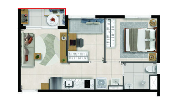 Imagem Apartamento com 2 Quartos à Venda, 36 m² em Perdizes - São Paulo Imagem Apartamento com 2 Quartos à Venda, 36 m² em Perdizes - São Paulo
