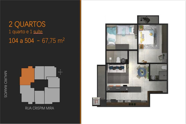 Imagem Imóvel com 2 Quartos à Venda, em Centro - Florianópolis Imagem Imóvel com 2 Quartos à Venda, em Centro - Florianópolis