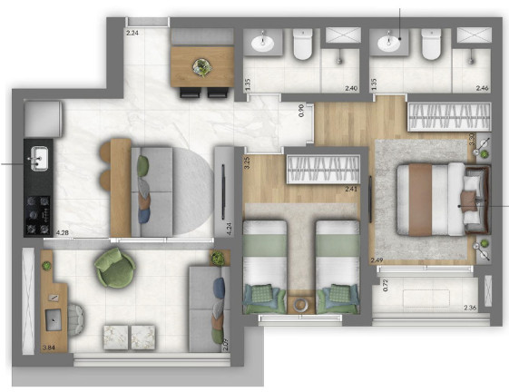 Imagem Imóvel com 2 Quartos à Venda, 138 m² em Vila Clementino - São Paulo